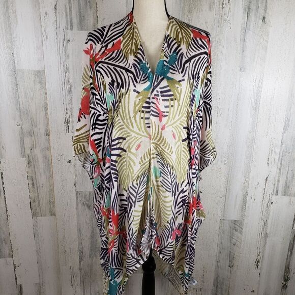 Michael Stars Tropical Ruana One-Size - Picture 1 of 8